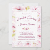 Invitations de douches nuptiales florales Magnolia (Devant)