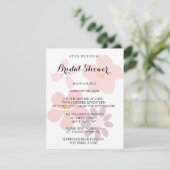 Invitations de douches nuptiales florales mignonne (Debout devant)