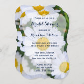 Invitations de douches nuptiales florales Support  (Devant / Derrière)