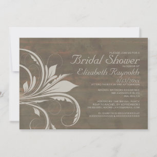 Invitations de douches nuptiales florissantes russ