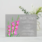 Invitations de douches nuptiales Gladiolus (Debout devant)