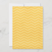 Invitations de douches nuptiales Gold Chevron (Dos)