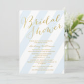 Invitations de douches nuptiales Gold Parties scin (Debout devant)