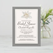 Invitations de douches nuptiales grises (Debout devant)