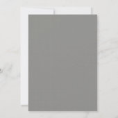 Invitations de douches nuptiales grises (Dos)
