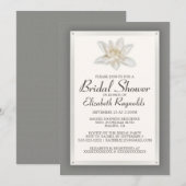 Invitations de douches nuptiales grises (Devant / Derrière)
