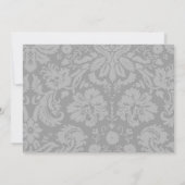 Invitations de douches nuptiales grises Damas (Dos)