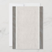 Invitations de douches nuptiales grises Vintages p (Dos)