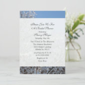 Invitations de douches nuptiales hivernales (Debout devant)