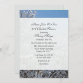 Invitations de douches nuptiales hivernales (Devant / Derrière)