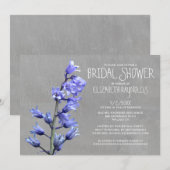 Invitations de douches nuptiales Hyacinth (Devant / Derrière)