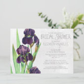 Invitations de douches nuptiales Iris (Debout devant)
