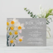 Invitations de douches nuptiales Jonquil (Debout devant)