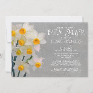 Invitations de douches nuptiales Jonquil