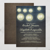 Invitations de douches nuptiales lanternes (Devant / Derrière)