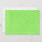 Invitations de douches nuptiales Lime Green Chevro (Dos)
