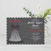 Invitations de douches nuptiales Lingerie (Debout devant)