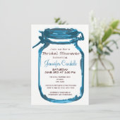 Invitations de douches nuptiales Mason Jar dans le (Debout devant)