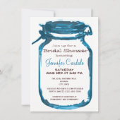 Invitations de douches nuptiales Mason Jar dans le (Devant)