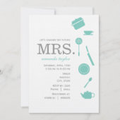Invitations de douches nuptiales monogrammes (Devant)