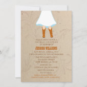 Invitations de douches nuptiales occidentales rust (Devant)