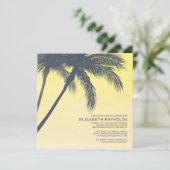 Invitations de douches nuptiales Palm Trees (Debout devant)