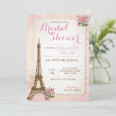 Invitations de douches nuptiales parisiennes vinta (Debout devant)