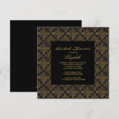 Invitations de douches nuptiales pour cadre de Dam (Devant / Derrière)