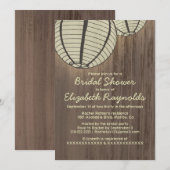 Invitations de douches nuptiales pour la nuit de c (Devant / Derrière)