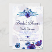 Invitations de douches nuptiales pour les papillon (Devant)
