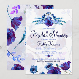 Invitations de douches nuptiales pour les papillon