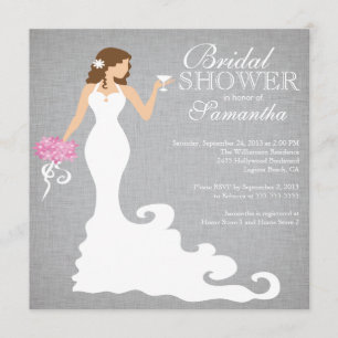 Invitations de douches nuptiales pour mariées mode