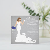 Invitations de douches nuptiales pour mariées mode (Debout devant)