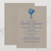 Invitations de douches nuptiales pour moulin à ven (Devant / Derrière)
