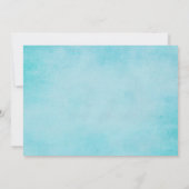 Invitations de douches nuptiales pour oiseaux bleu (Dos)