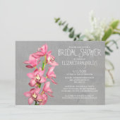 Invitations de douches nuptiales pour orchidées de (Debout devant)