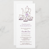 Invitations de douches nuptiales pour un ensemble (Devant / Derrière)
