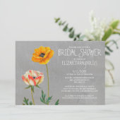 Invitations de douches nuptiales Ranunculus (Debout devant)