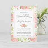Invitations de douches nuptiales Ranunculus & Lace (Debout devant)