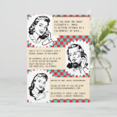 Invitations de douches nuptiales Retro Gossip Gals (Debout devant)