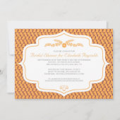 Invitations de douches nuptiales rétrogrades d'aut (Devant)