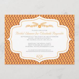 Invitations de douches nuptiales rétrogrades d'aut