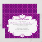 Invitations de douches nuptiales rétrogrades d'aut (Devant / Derrière)