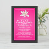 Invitations de douches nuptiales roses chaudes (Debout devant)