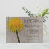 Invitations de douches nuptiales russes Dandelion (Debout devant)