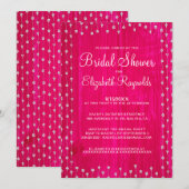Invitations de douches nuptiales rustiques à chaud (Devant / Derrière)