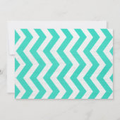 Invitations de douches nuptiales rustiques Zigzag (Dos)
