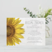 Invitations de douches nuptiales Sunflower (Debout devant)