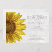 Invitations de douches nuptiales Sunflower (Devant / Derrière)