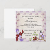 Invitations de douches nuptiales (thème beauté et  (Devant / Derrière)